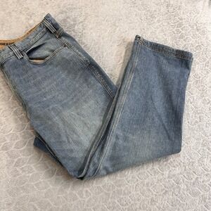 Duluth Trading Co Ballroom Relaxed Fit Jeans Mens 40x32 Blue Denim Stretch Work